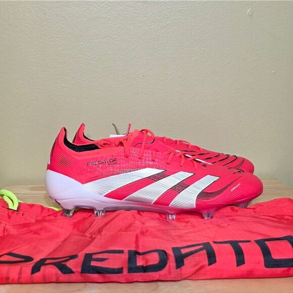 Adidas Predator Elite FG Soccer Cleats Red Pure Victory Pack ID3882 Men's 9.5 - Picture 1 of 7